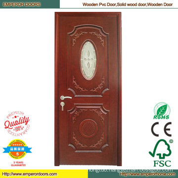 Simple Wood Door Wood Bedroom Door Machine PVC Door
